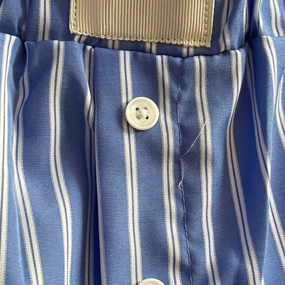 MISSGUIDED Buttoned Striped Wide Leg Pajama Pants Office Wear S - Picture 7 of 14